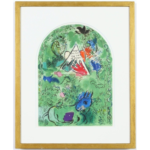 113 - MARC CHAGALL, a set of the 12 Tribes 1962, each 30cm x 23cm, printed by Mourlot, individually framed... 