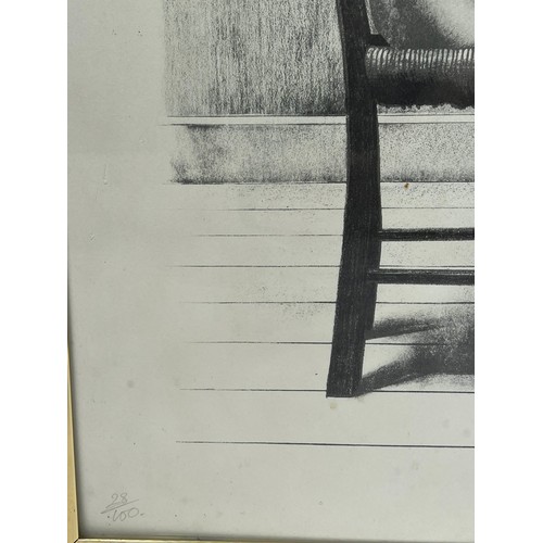 26 - TERRY WILSON (British, b.1948), 'Self Portrait' and 'Portrait of Lynda', each 79cm x 61cm, two scree... 