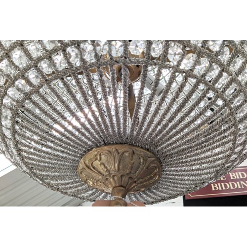 314 - BAG CHANDELIER, 120cm drop, French Empire style.