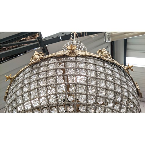 314 - BAG CHANDELIER, 120cm drop, French Empire style.