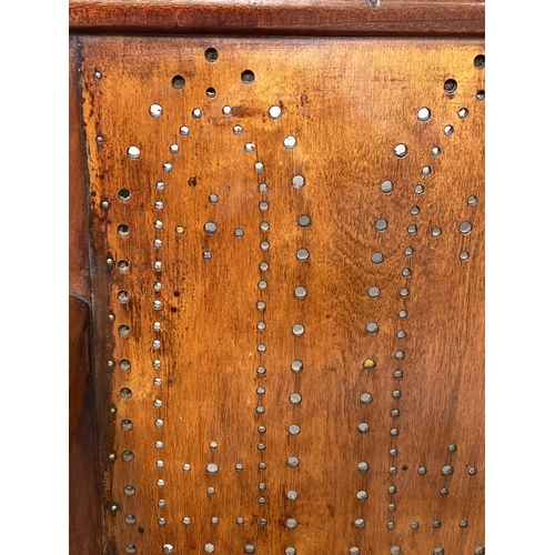 140 - BENCH, 195cm W, Victorian mahogany, with pierced bent ply fruitwood seat.