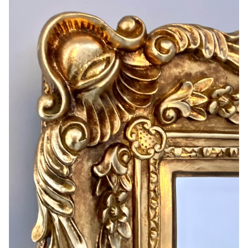 257 - WALL MIRROR, Continental style, gilt frame, 176cm H x 85cm W.