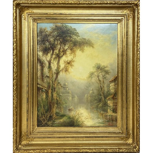 74 - JAMES SALT (1850-1903), 'Venetian', oils on canvas 2, 89cm x 69cm, signed, framed.