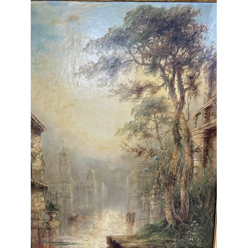 74 - JAMES SALT (1850-1903), 'Venetian', oils on canvas 2, 89cm x 69cm, signed, framed.