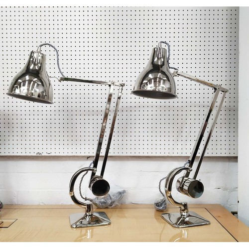 425 - JULIAN CHICHESTER 'SLY' COUNTER BALANCE LAMPS, a pair, 90cm high, 15cm wide, 15cm deep (2)