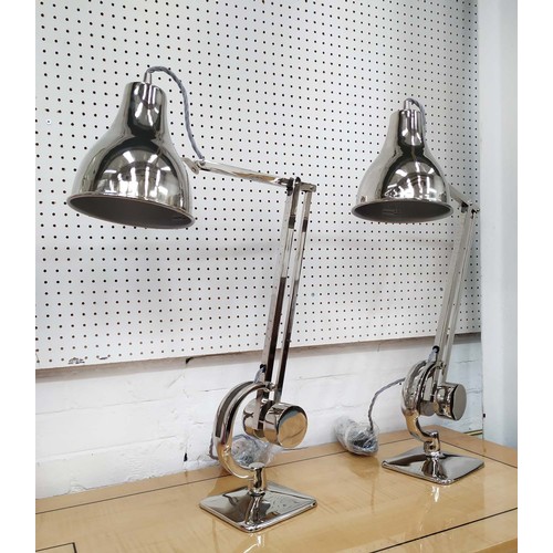 425 - JULIAN CHICHESTER 'SLY' COUNTER BALANCE LAMPS, a pair, 90cm high, 15cm wide, 15cm deep (2)