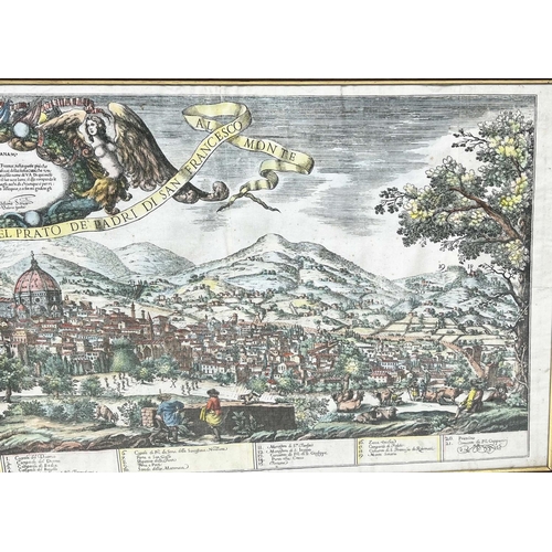 22 - VALERIO SPADA (Italian 1613-1688), 'Veduta della città di Firenze - View of the city of Florence', h... 
