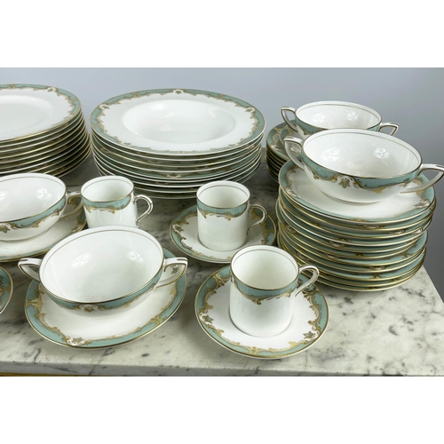 5 - ROYAL WORCESTER PART DINNER SERVICE, a 6 place setting comprising 6 dinner plates, 6 dessert bowls, ... 