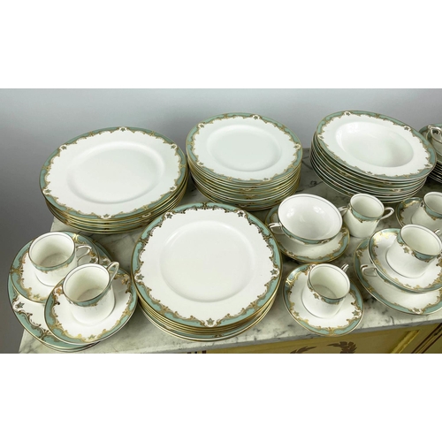 5 - ROYAL WORCESTER PART DINNER SERVICE, a 6 place setting comprising 6 dinner plates, 6 dessert bowls, ... 