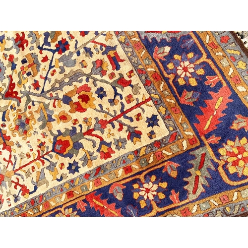 63 - ANTIQUE SERAPI DESIGN CARPET, 335cm x 240cm.