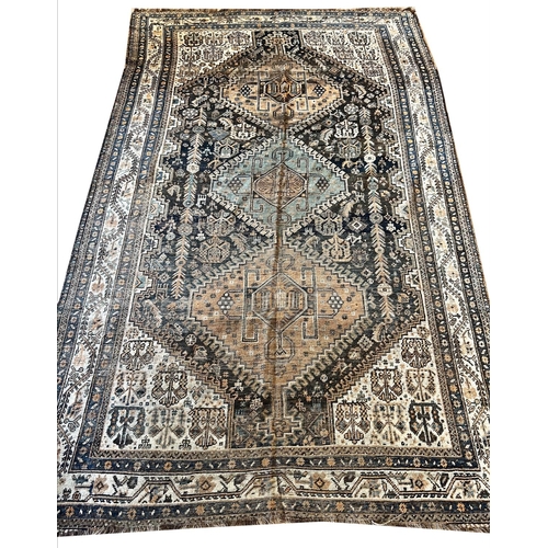 80 - ANTIQUE RUGS, a collection of three, largest 330cm x 97cm. (3)