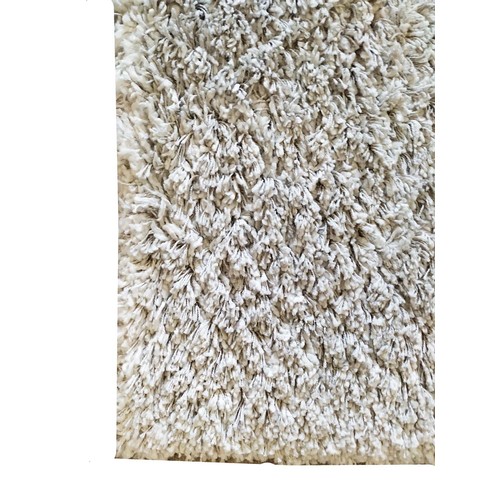 521 - RUG, 235cm W, grey, tufted finish.