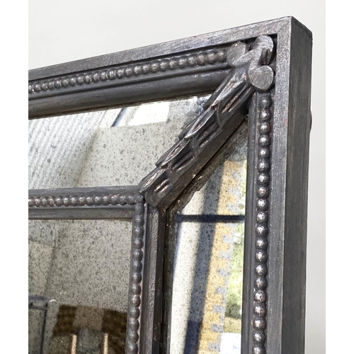 111 - WALL MIRROR, Regency style giltwood rectangular with marginal mirror plates, 164cm H x 110cm W.