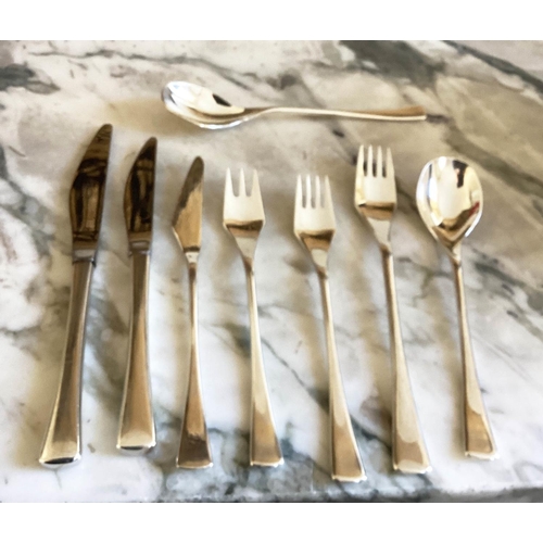 129 - CANTEEN OF CUTLERY, Arthur Price 'County Stainless', Sheffield, England, eight place settings cased.