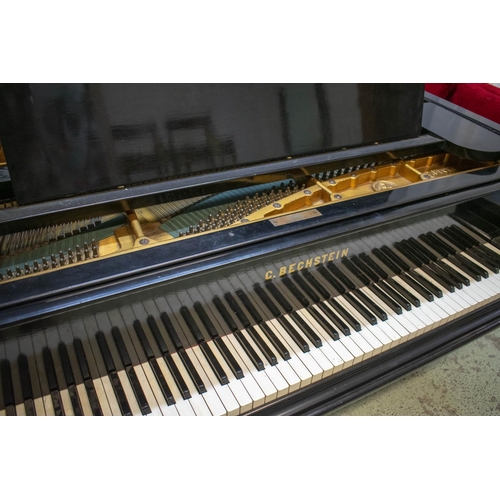 182 - BECHSTIEN GRAND PIANO, 203cm D x 150cm W, late 19th century ebonised.