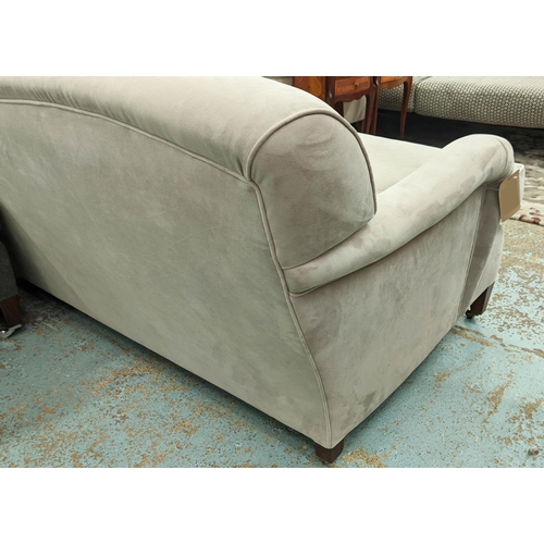 398 - GEORGE SMITH SOFA, 172cm W x 105cm D, light grey, fabric upholstery.