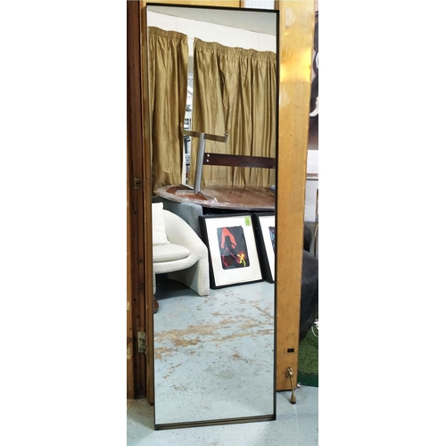 409 - WALL MIRROR, aged gilt frame, 170cm x 50cm.