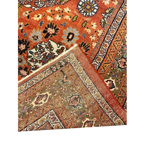 76 - ANTIQUE PERSIAN ZIEGLER MAHAL CARPET, 360cm x 260cm.