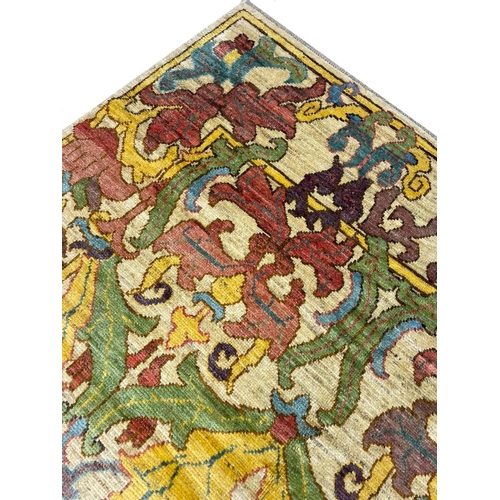 94 - FINE ARTS AND CRAFTS DESIGN CARPET, 270cm x 220cm.