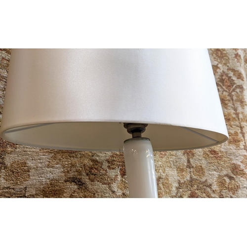 443 - TABLE LAMP, with a Porta Romana shade, 88cm H.