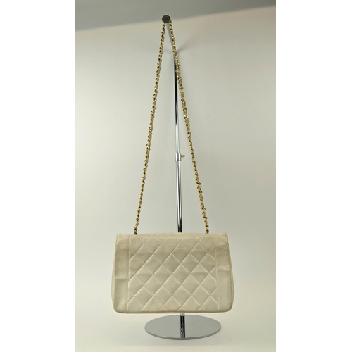 13 - CHANEL VINTAGE DIANA QUILTED BAG, with rounded front flap closure and iconic interlocking CC lock, d... 