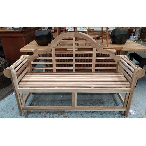 351 - AFTER EDWIN LUTYENS GARDEN BENCH, 164cm W.