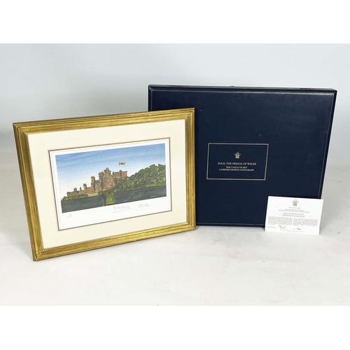 104 - HRH KING CHARLES III (HRH The Prince of Wales), 'The Castle of May', lithograph, 28cm x 41cm, signed... 