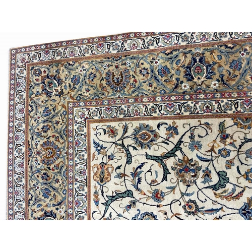 138 - FINE PERSIAN KURK KASHAN CARPET, 415cm x 285cm.