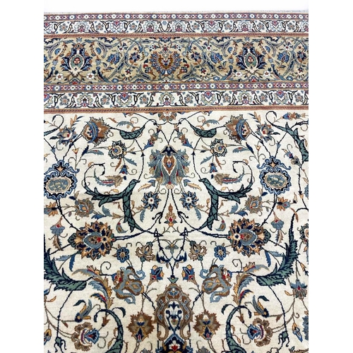 138 - FINE PERSIAN KURK KASHAN CARPET, 415cm x 285cm.