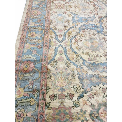 140 - FINE ANATOLIAN OUSHAK CARPET, 440cm x 320cm.