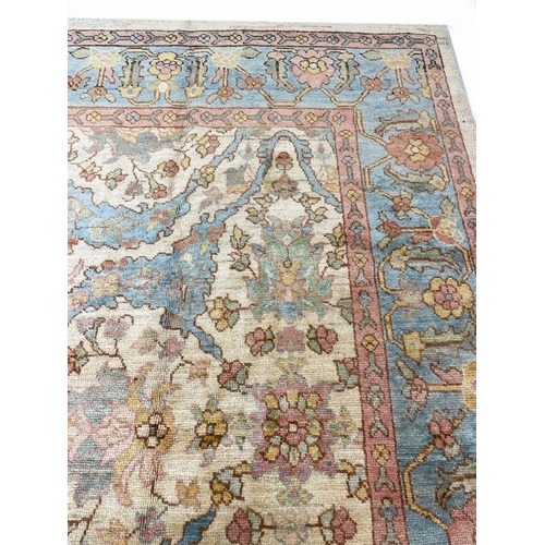 140 - FINE ANATOLIAN OUSHAK CARPET, 440cm x 320cm.