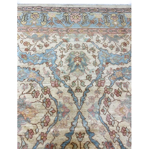 140 - FINE ANATOLIAN OUSHAK CARPET, 440cm x 320cm.