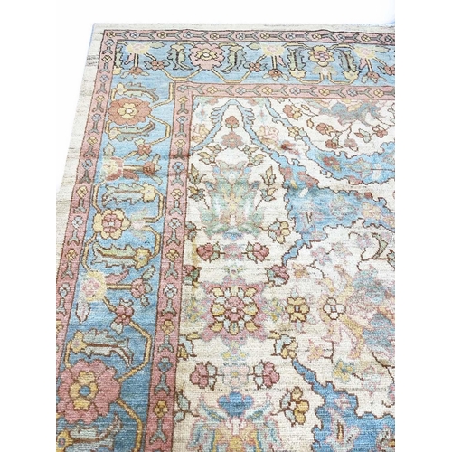 140 - FINE ANATOLIAN OUSHAK CARPET, 440cm x 320cm.