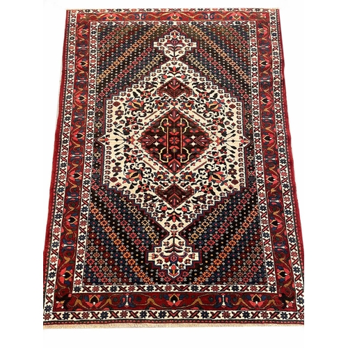 160 - ANTIQUE PERSIAN BAKKTIARI RUG, 200cm x 140cm.