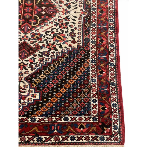 160 - ANTIQUE PERSIAN BAKKTIARI RUG, 200cm x 140cm.