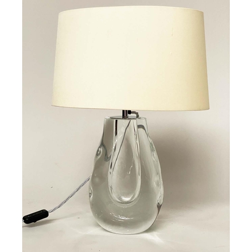 219 - TABLE LAMPS, a pair, Heathfield and Co 'Anya', solid glass free blown base, 49cm H. (2)