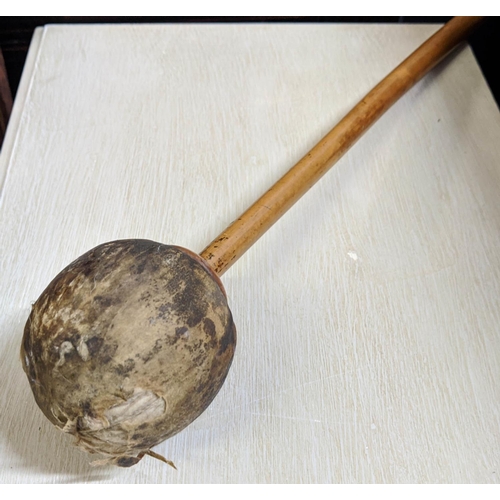 228 - CHINESE DINNER GONG, 65cm W x 127cm H 19th century ornately carved padoukwood with beater.