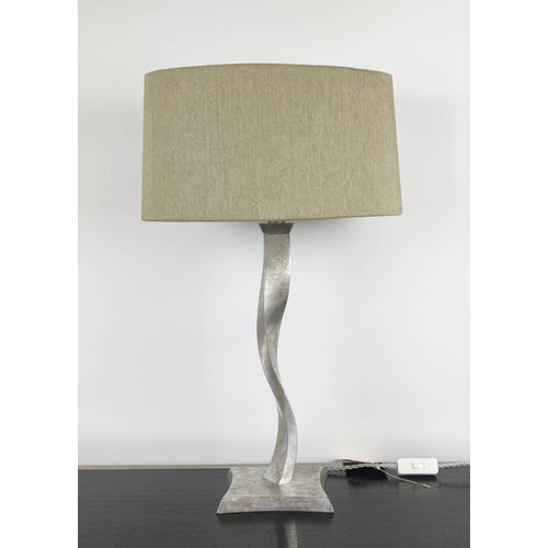 304 - PORTA ROMANA RIBBON TABLE LAMP, with Porta Romana shade, 62cm H.