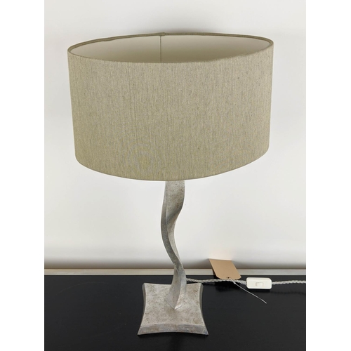 304 - PORTA ROMANA RIBBON TABLE LAMP, with Porta Romana shade, 62cm H.