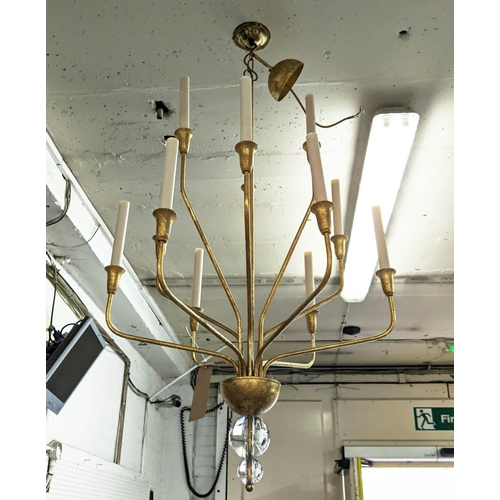 312 - PORTA ROMANA DELPHINE CHANDELIER, 12 branch, 120cm drop approx.