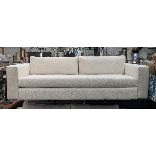 328 - FENDI SOFA, 235cm x 105cm x 75cm, in later boucleé upholstery.