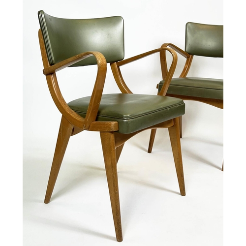 379 - BEN CHAIRS, a pair, circa 1960s, 78cm x 52cm W. (2)