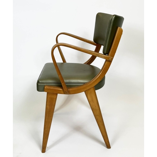 379 - BEN CHAIRS, a pair, circa 1960s, 78cm x 52cm W. (2)