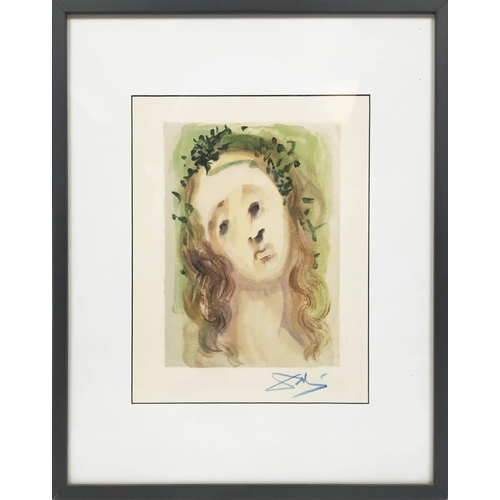 121 - SALVADOR DALI (1904-1989), 'Our lady of the annunciation from the divine comedy suite no 10', colour... 