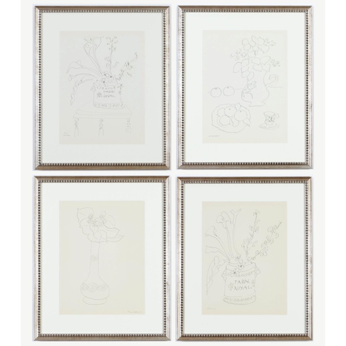 127 - HENRI MATISSE, a set of four still life collotypes, signed in the plate, printed by Martin Fabiani 1... 