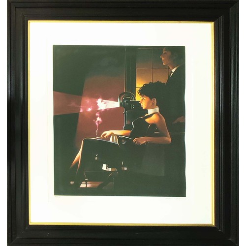 89 - JACK VETTRIANO, 'An Imperfect Past', signed limited edition print, The Railings Gallery, 62cm W x 76... 