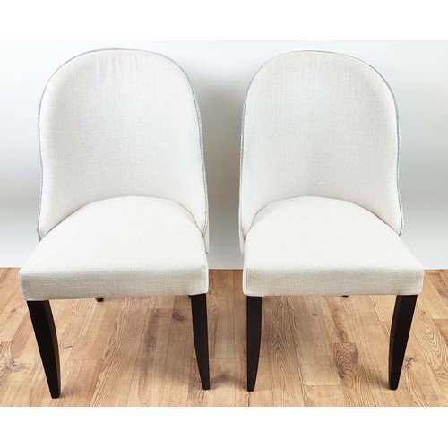 325 - ANDREW MARTIN ALDWICK DINING CHAIRS, a set of six, in Caucasus linen, 93cm H. (6)