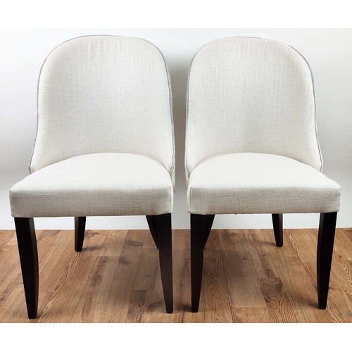 325 - ANDREW MARTIN ALDWICK DINING CHAIRS, a set of six, in Caucasus linen, 93cm H. (6)