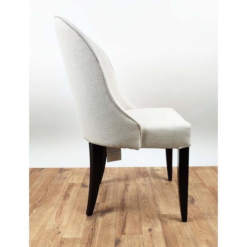 325 - ANDREW MARTIN ALDWICK DINING CHAIRS, a set of six, in Caucasus linen, 93cm H. (6)