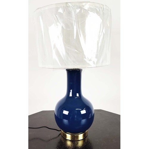 326 - SAFAYEH TABLE LAMPS, a pair, with shades, 70cm H. (2)